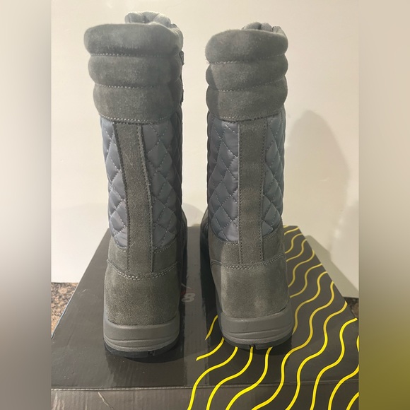 NORTIV 10 ROGUE Women's Mid Calf Lace up Insulated Winter Snow Boots…NEW..grey - Picture 2 of 4